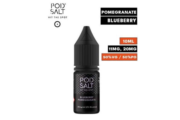 Blueberry Pomegranate Nic Salt E Liquid by Pod Salt Core