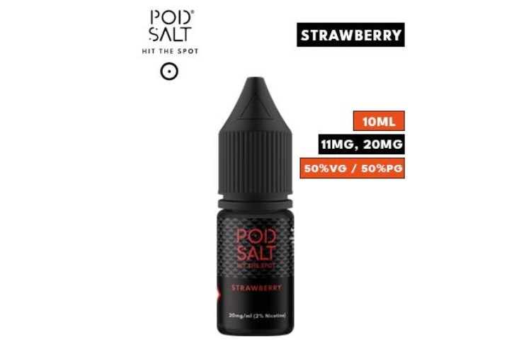 Strawberry Nic Salt E Liquid by Pod Salt Core