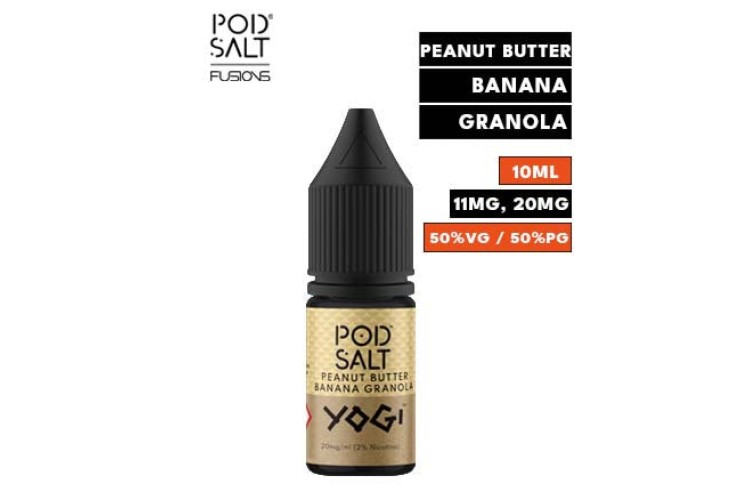 Yogi Peanut Butter Banana Granola Nic Salt E Liquid by Pod Salt Fusions